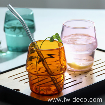 colorful water glass juice glass coffee glass